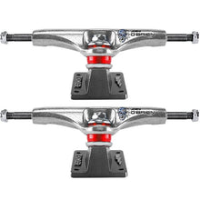 Load image into Gallery viewer, Joey O'Brien 147 Stamped Polished / Black Chrome Skateboard Trucks