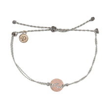 将图片加载到图库查看器,Pura Vida Aloha脚本手链玫瑰金