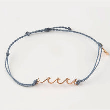 将图片加载到图库查看器,Pura Vida Aloha脚本手链玫瑰金