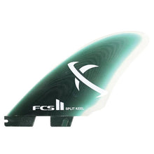 Cargar imagen en el visor de la galería, FCS2 Matt Biolos Split Keel Quad Fins (Green) surf surfboard accessories