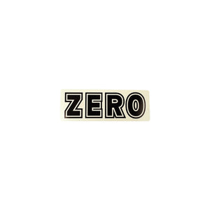Zero Bold Decal 6.5"