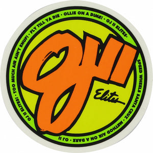 OJ Wheels Elites Sticker 3"