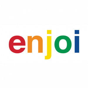Enjoi White Spectrum Decal 3"