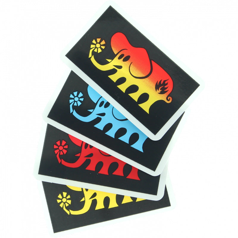 Black Label Elephant Block Decal 3