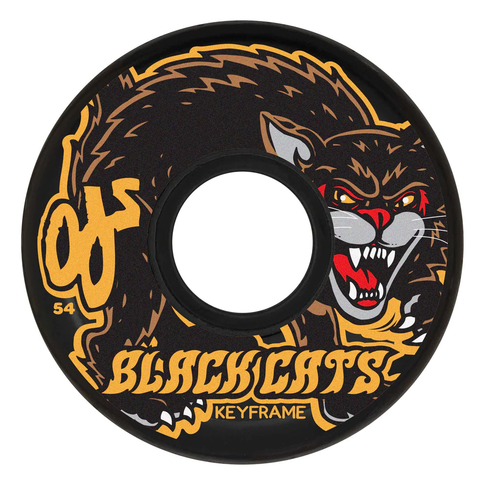 54mm Black Cats Keyframe Black 87a OJ Skateboard Wheels