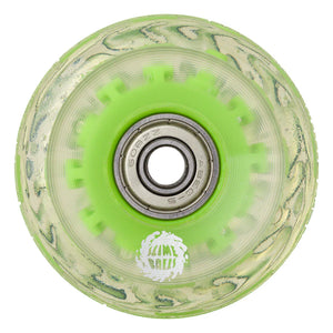 60mm Light Ups Green LED OG Slime 78a Slime Balls Skateboard Wheels