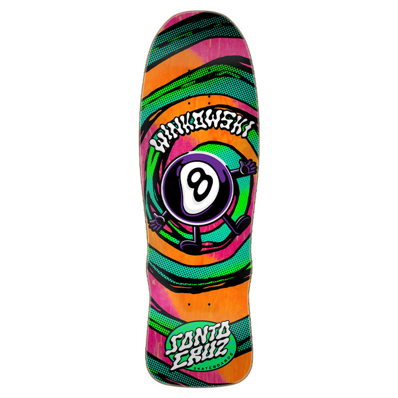 9.5in Winkowski Vertigo Medium Santa Cruz Shaped Skateboard Deck