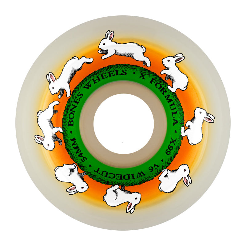 X-Formula Skateboard Wheels Runny Bunny 54 V6 Wide-Cut 99A