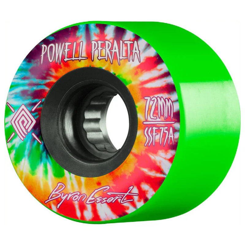 Byron Essert Green/ Black 72mm 75A Skateboard Wheels
