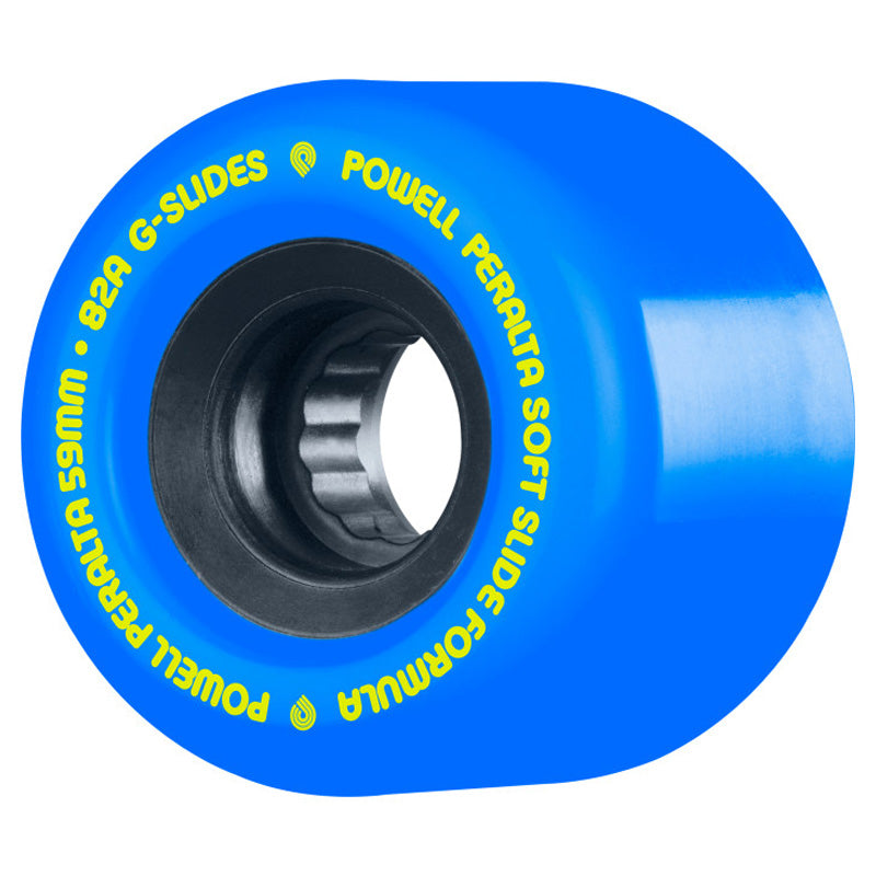 G-Slides Skateboard Wheels 59mm 82a 4pk Blue
