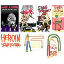 Load image into Gallery viewer, Heroin Skateboards Assorted Spring 2023 Stickers - Choose Options
