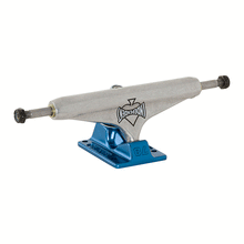Load image into Gallery viewer, Stage 11 Forged Hollow Cant Be Beat 78 Silver Ano Blue Standard Skateboard Trucks
