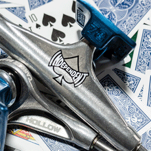 Load image into Gallery viewer, Stage 11 Forged Hollow Cant Be Beat 78 Silver Ano Blue Standard Skateboard Trucks
