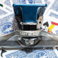 Load image into Gallery viewer, Stage 11 Forged Hollow Cant Be Beat 78 Silver Ano Blue Standard Skateboard Trucks
