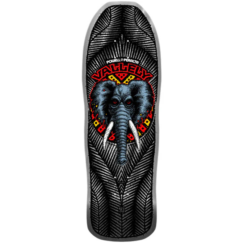 Mike Vallely Elephant Silver Foil Skateboard Deck