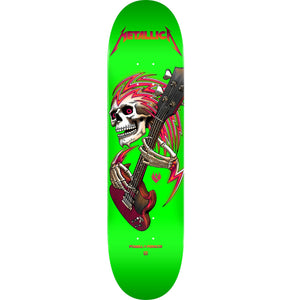 Powell Peralta Metallica Collab Flight Skateboard Deck - 9" Lime Green