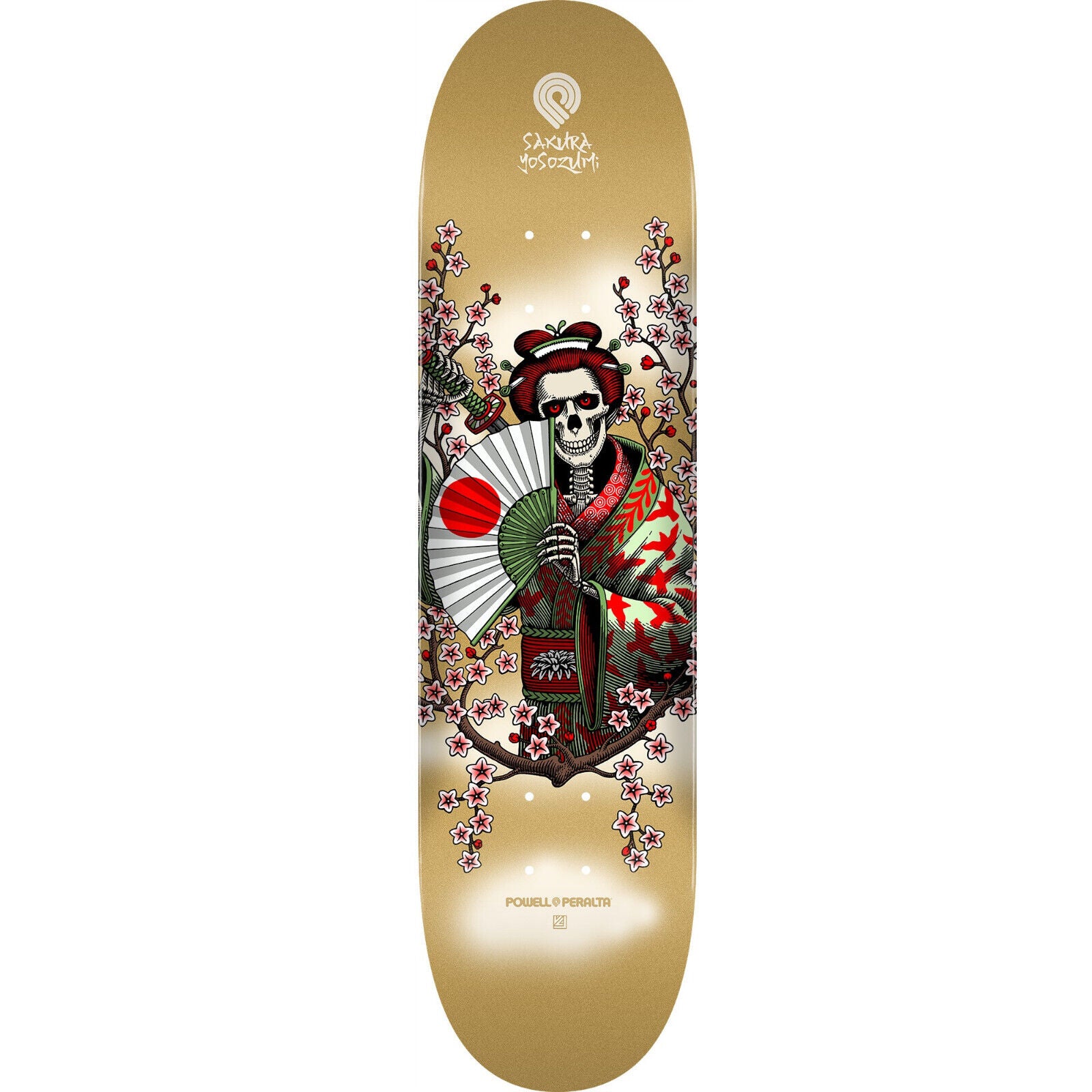 Powell Peralta Pro Flight Yosozumi Samurai Gold Skateboard Deck