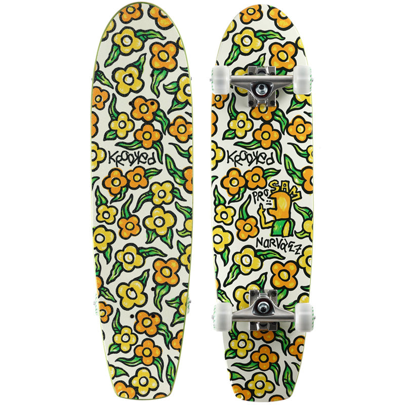 Sam Narvaez Pro Flowers Zinger 7.75 Complete Cruiser Skateboard