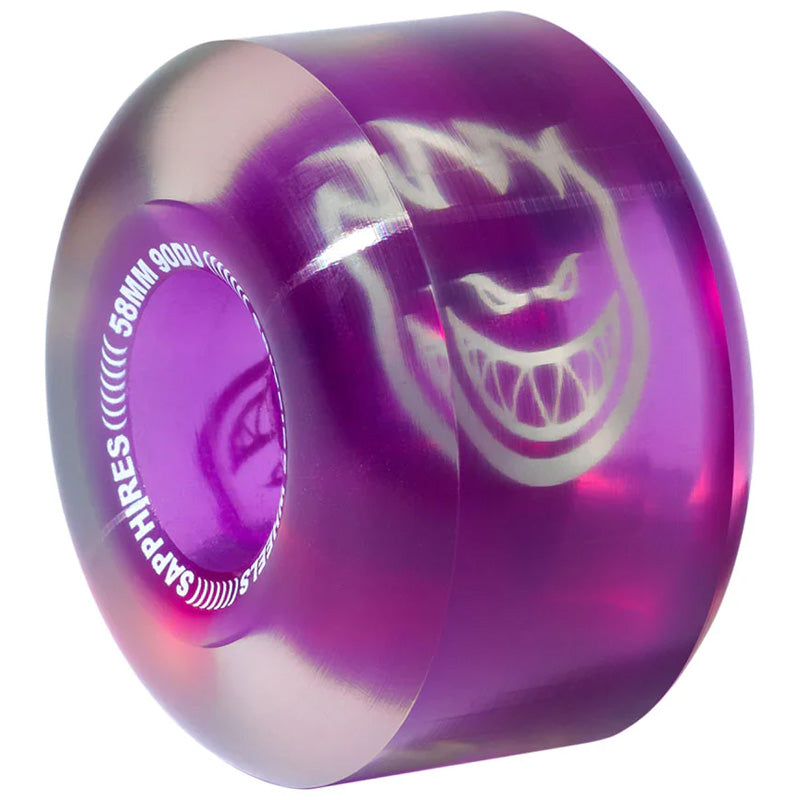 Spitfire Sapphires Wheels Clear/Purple 90d 58mm