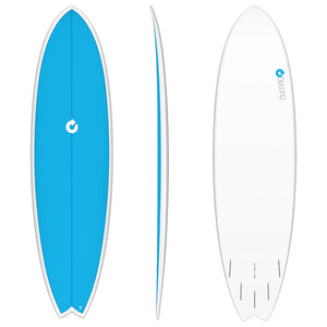7'2" TET Mod Fish Electric Blue Deck