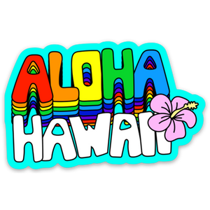 Aloha Hawaii 3" Sticker