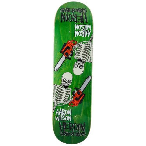 Heroin Wilson Chainsaw Skeletons Symmetrical Skateboard Deck 8.5