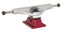 Load image into Gallery viewer, Stage 11 Hollow Delfino Silver Red Skateboard Trucks
