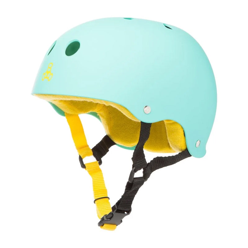 T8 Sweatsaver Helmet Baja Teal Rubber