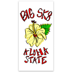 Big Sk8 Aloha State 4" Sticker