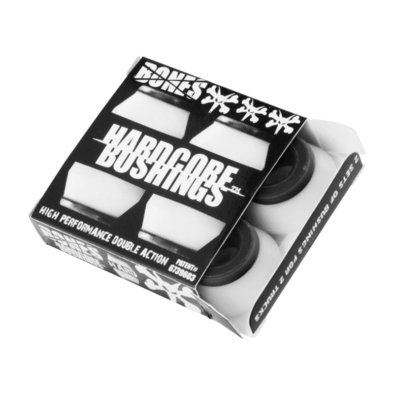 Bones Hardcore 4pc HARD White/Black Bushing
