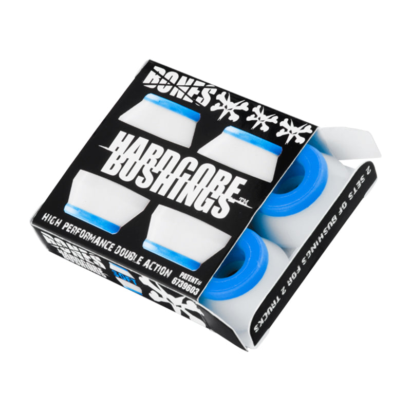 Bones Hardcore 4pc SOFT Blue/White Bushing