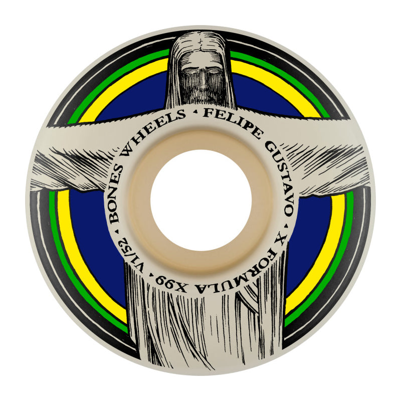 BONES X-FORMULA52㎜99a V1 Bones X-Formula V5 Side-Cut Dark Waters Skateboard Wheels