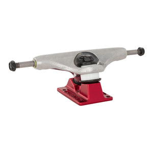 Stage 11 Forged Hollow BTG Summit Silver Ano Red Standard Skateboard Trucks