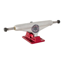 Load image into Gallery viewer, Stage 11 Forged Hollow BTG Summit Silver Ano Red Standard Skateboard Trucks
