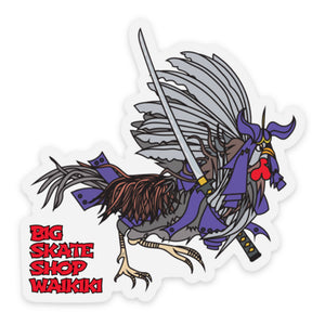 Samurai Chicken 3" Sticker