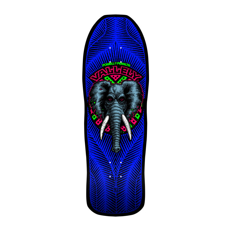 Mike Vallely Elephant Skateboard Blacklight Deck 9.85