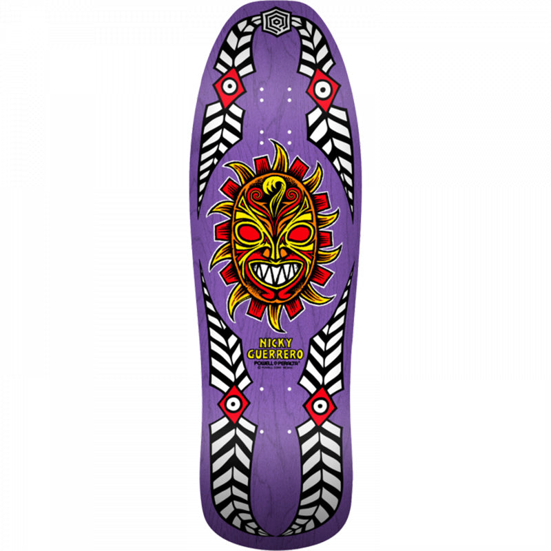 Nicky Guerrero Mask Skateboard Deck Purple 10 x 31.75