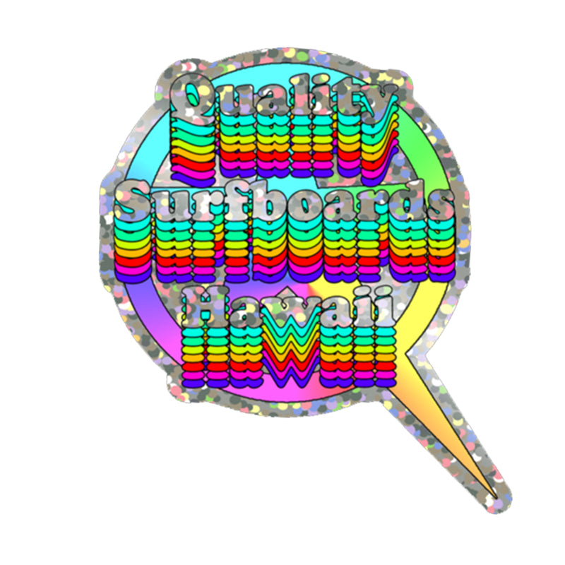 Q Star Glitter Sticker 3
