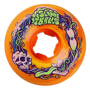 Slime Balls Speed Balls 99a 56mm Brains Orange Yellow Swirl Skateboard Wheels