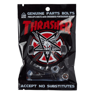 Thrasher Phillips bolts with engraved pentagram head