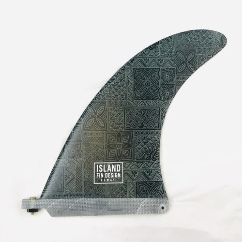 9” Voyager Island Fin Longboard Single Fin Green Black Tapa