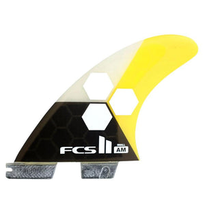 Small FCS2 Al Merrick Thruster (Yellow) surf surfboard accessories