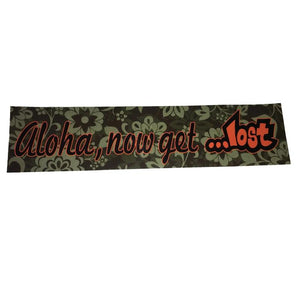 Aloha, Now Get ...Lost 9.5" Sticker surf