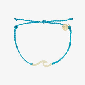 Pura Vida Hammered Wave Charm