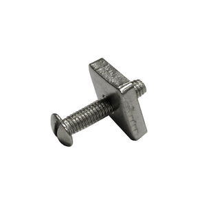 Longboard fins screw and plate