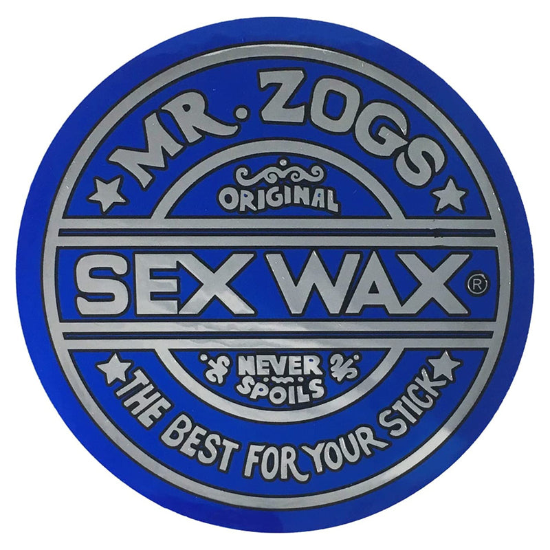 Sex Wax Classic Logo Stickers - 10 Blue