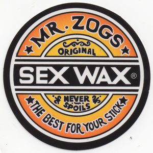 Sex Wax Mr. Zogs Logo Sticker