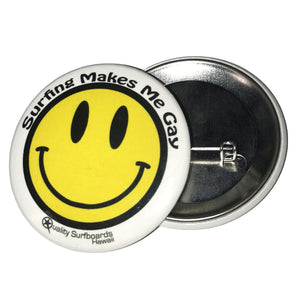 Surfing Makes Me Gay 2.25" Collectibles Button