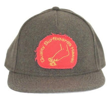 Load image into Gallery viewer, Hawaiian Tattoo Wool Patch Hat Red on Green
