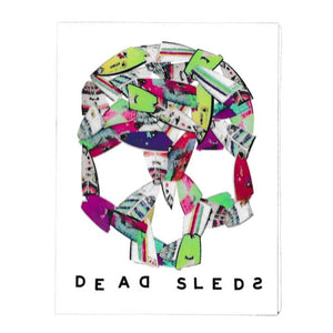 Dead Sleds 4" Sticker surf